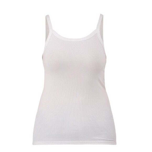 2 Pack of Women's XXL 20 Rib Cami White No Boundaries - Picture 1 of 2